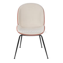 New design dining chair white leather Beetle Chair